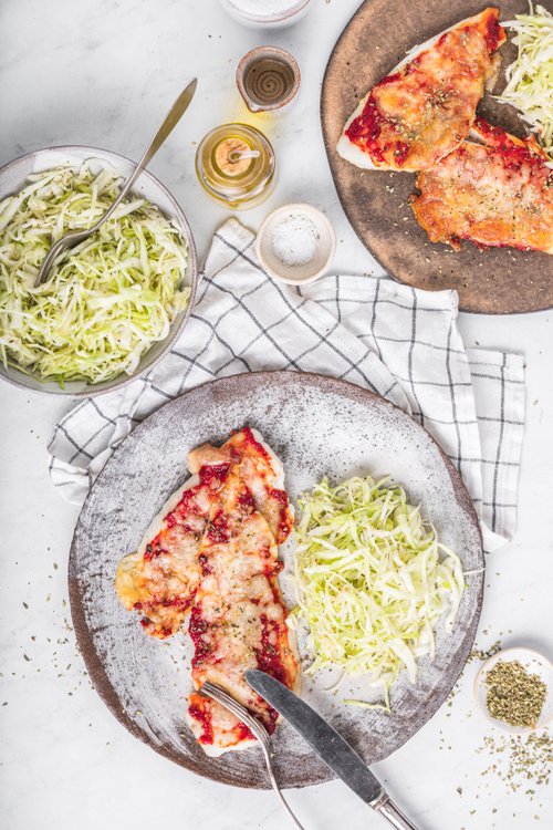 Italiensk fisk med vitkålssallad
