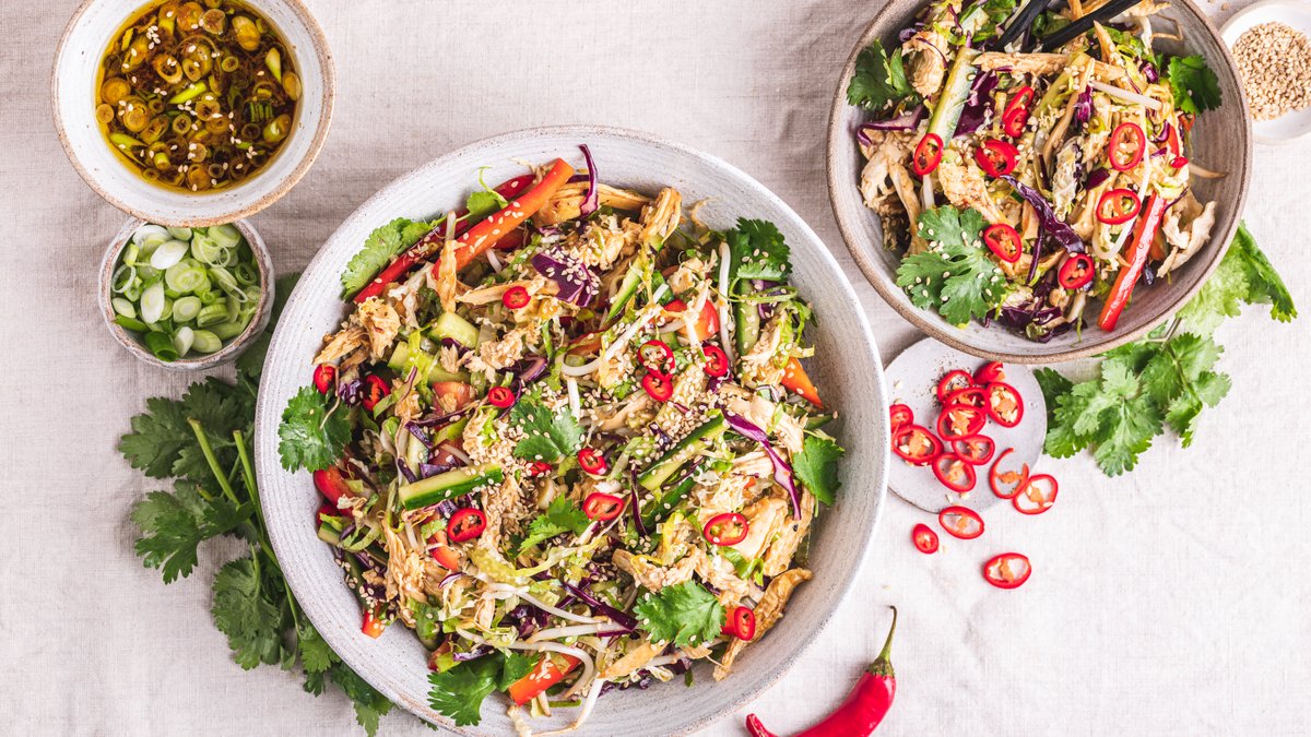 Asiatisk kycklingsallad