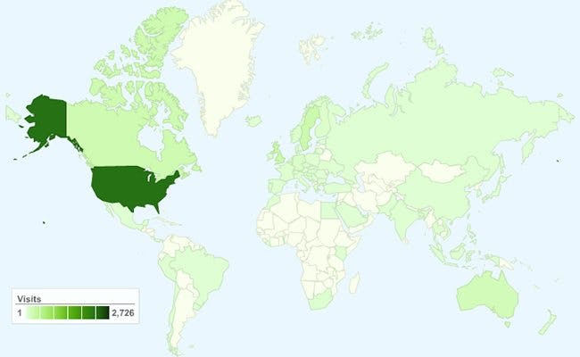 DietDoctor Visitor Map DietDoctor Visitor Map