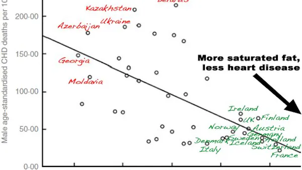 Stunning: Saturated fat and the European paradox