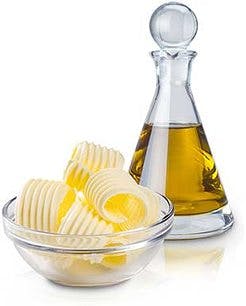 Butter and olive oil