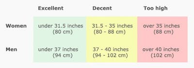 Waist circumference guide