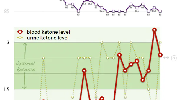 Four weeks of a strict keto diet and ketone monitoring