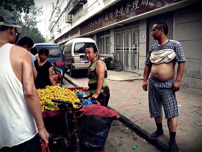 A thin man in China