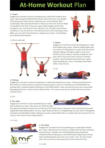 Jonas At-Home Workout Plan