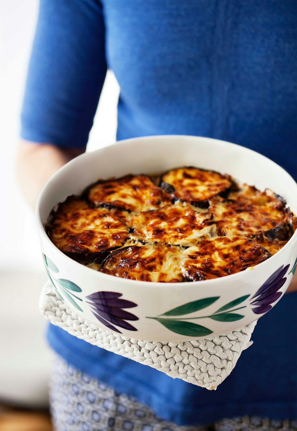 Low carb eggplant gratin