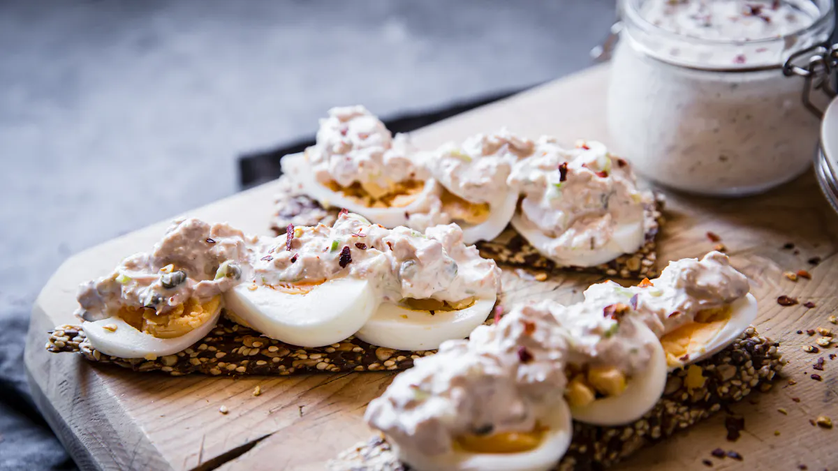Keto tuna salad with capers