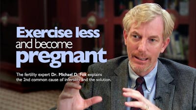 Exercise less and get pregnant
