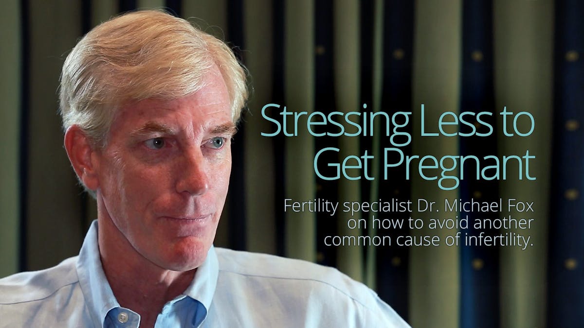 Stressing less to get pregnant