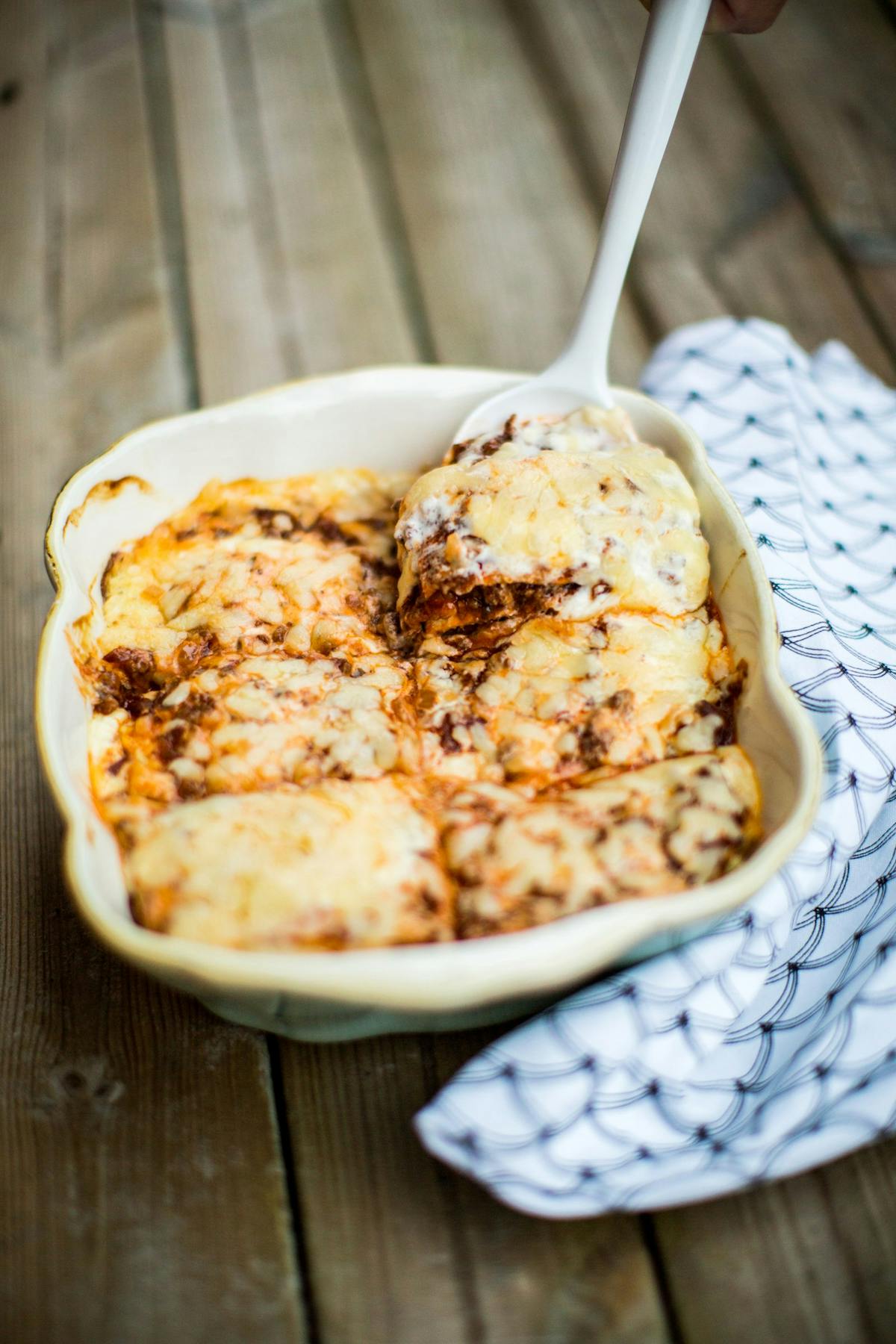 Low carb cauliflower lasagna