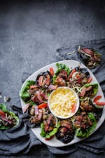 Keto bacon cheeseburger wraps