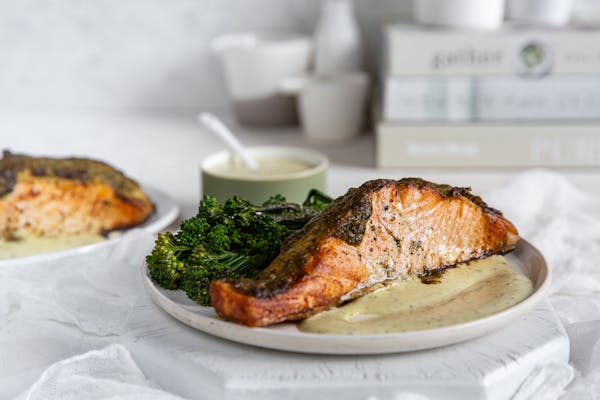 Keto Baked Salmon with Lemon Butter - Recipe - Diet Doctor