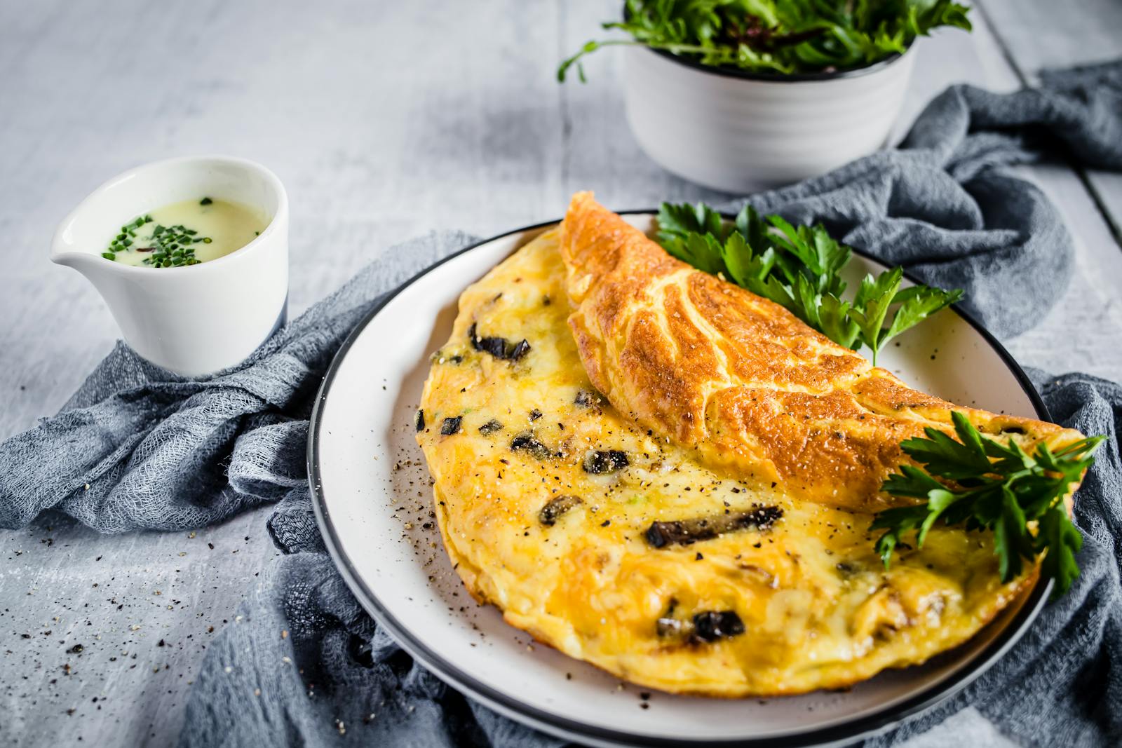 Keto Mushroom Omelet Breakfast Recipe Diet Doctor