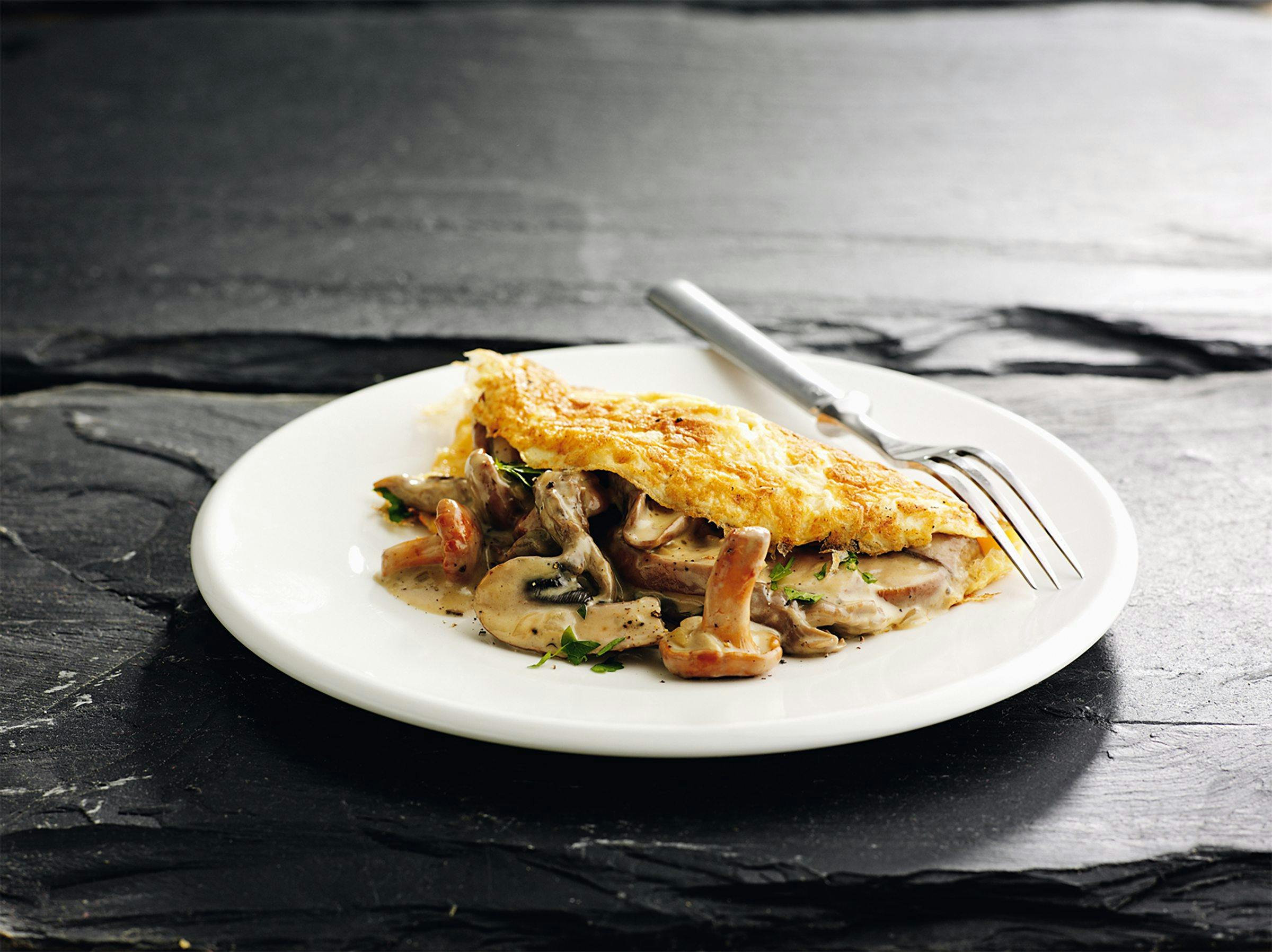 Keto mushroom omelet