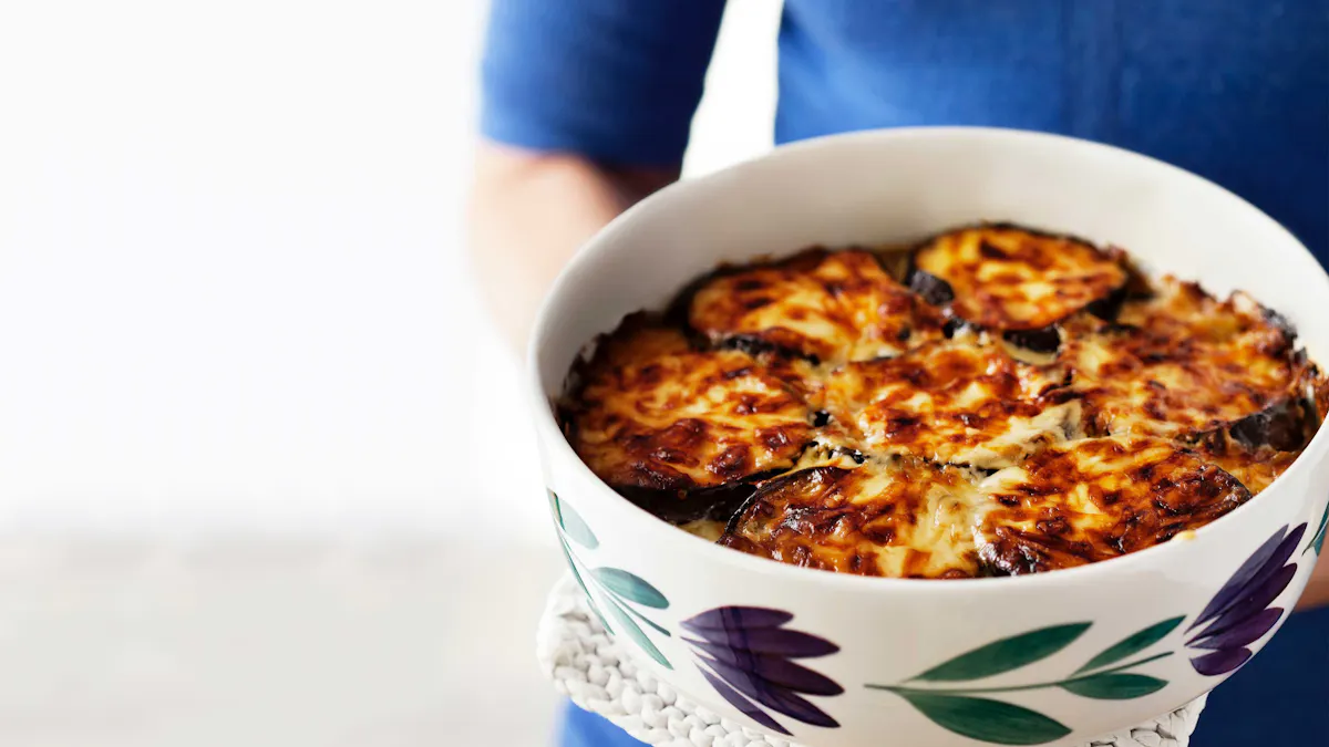 Low carb eggplant gratin