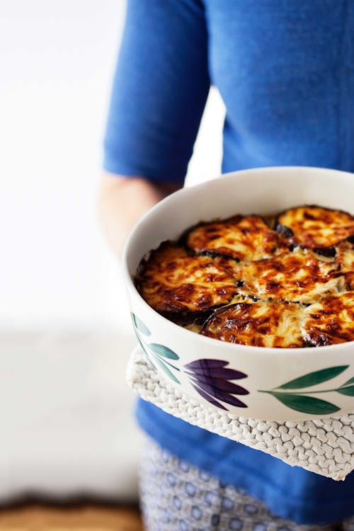 Low carb eggplant gratin