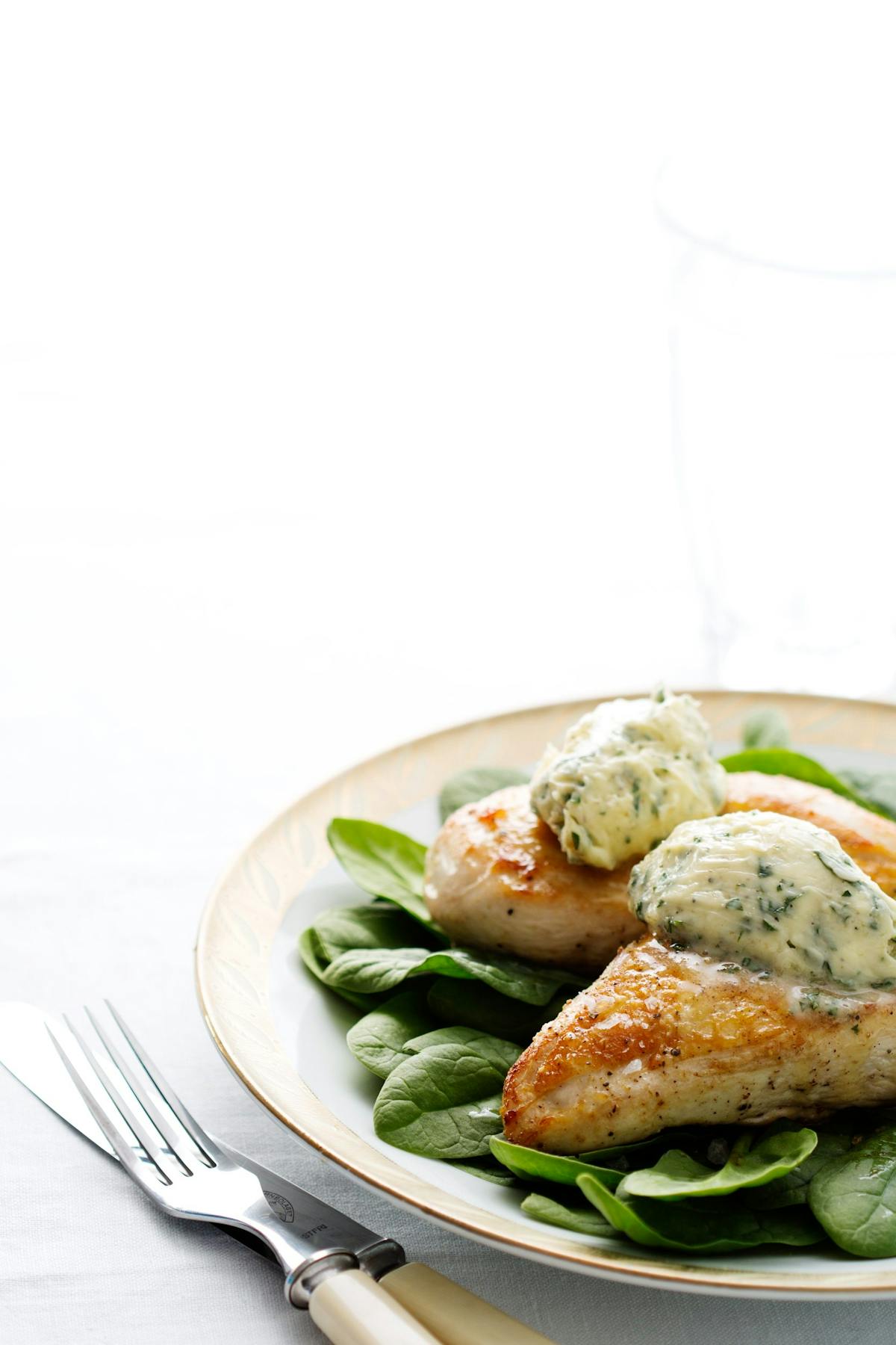 Keto chicken with herb butter