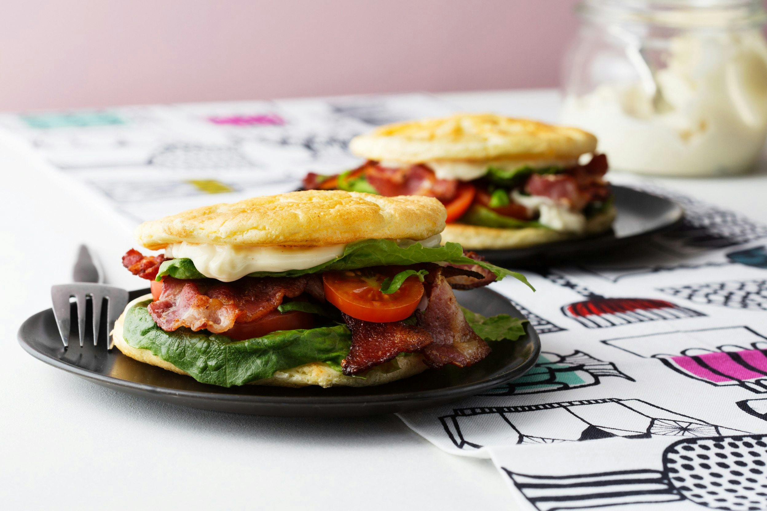 Keto BLT with cloud bread