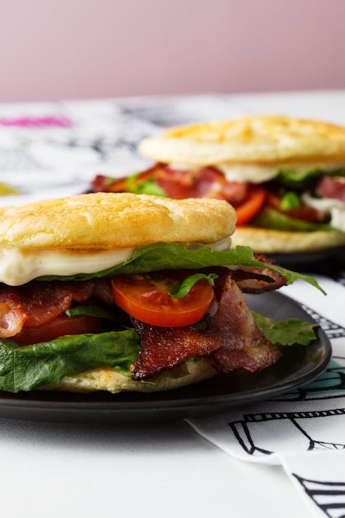Keto BLT with cloud bread