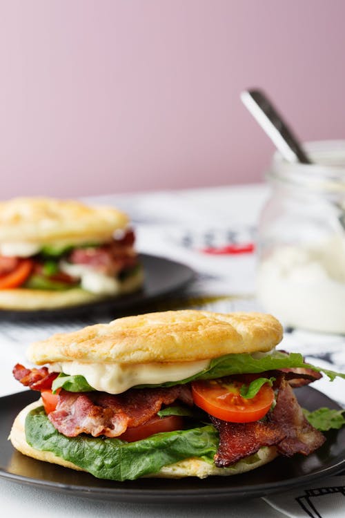 Keto BLT with cloud bread