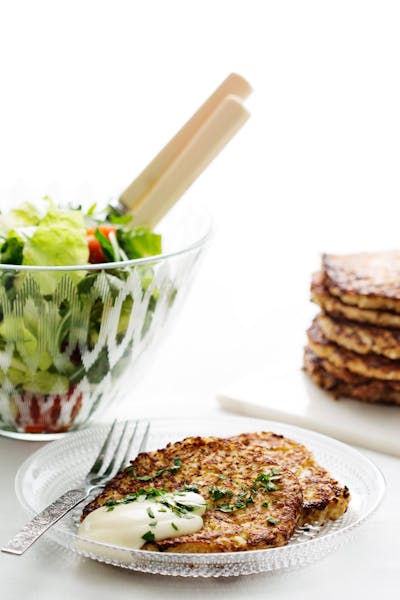 Low-carb cauliflower hash browns<br />(Breakfast)