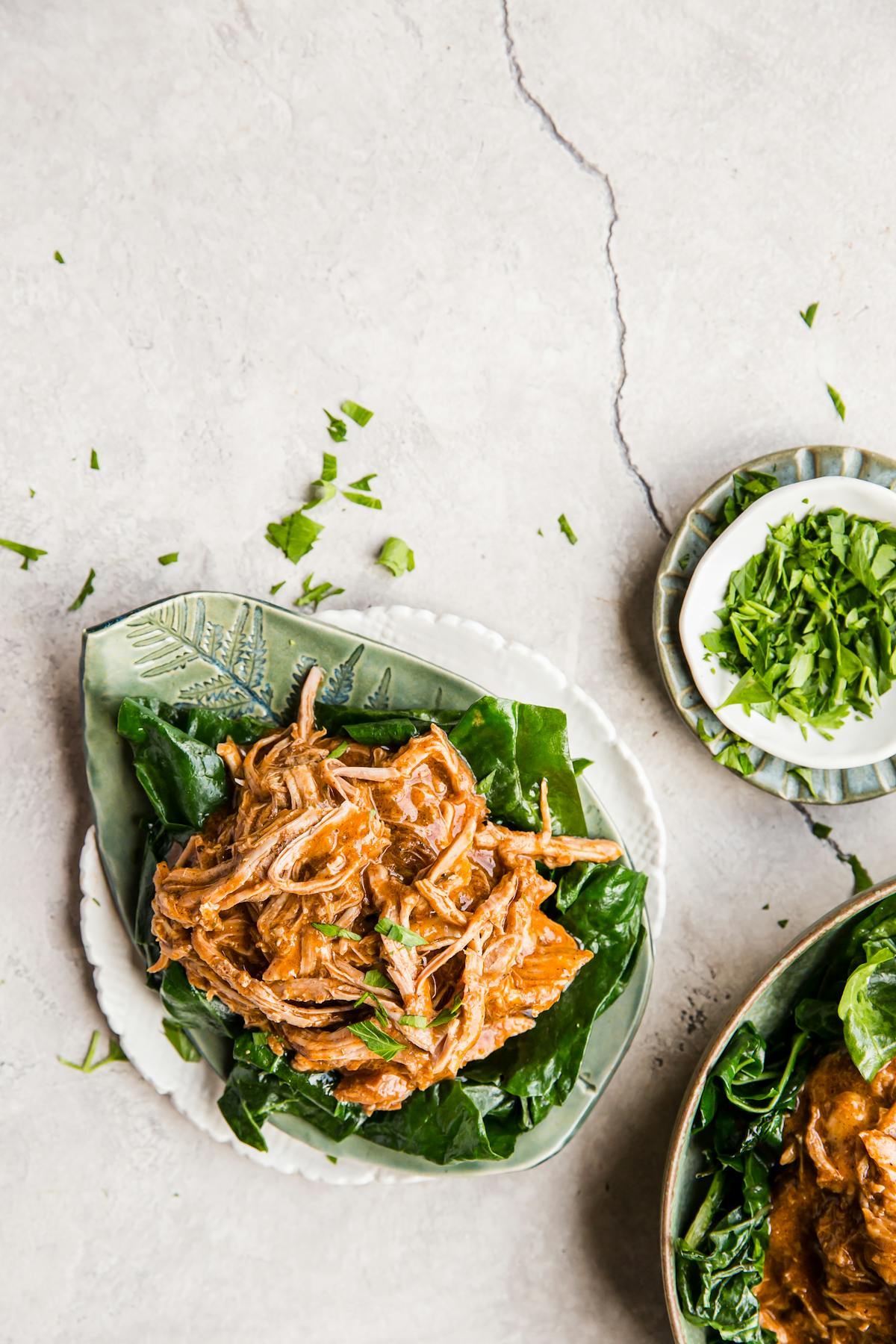 Keto pulled pork Afelia