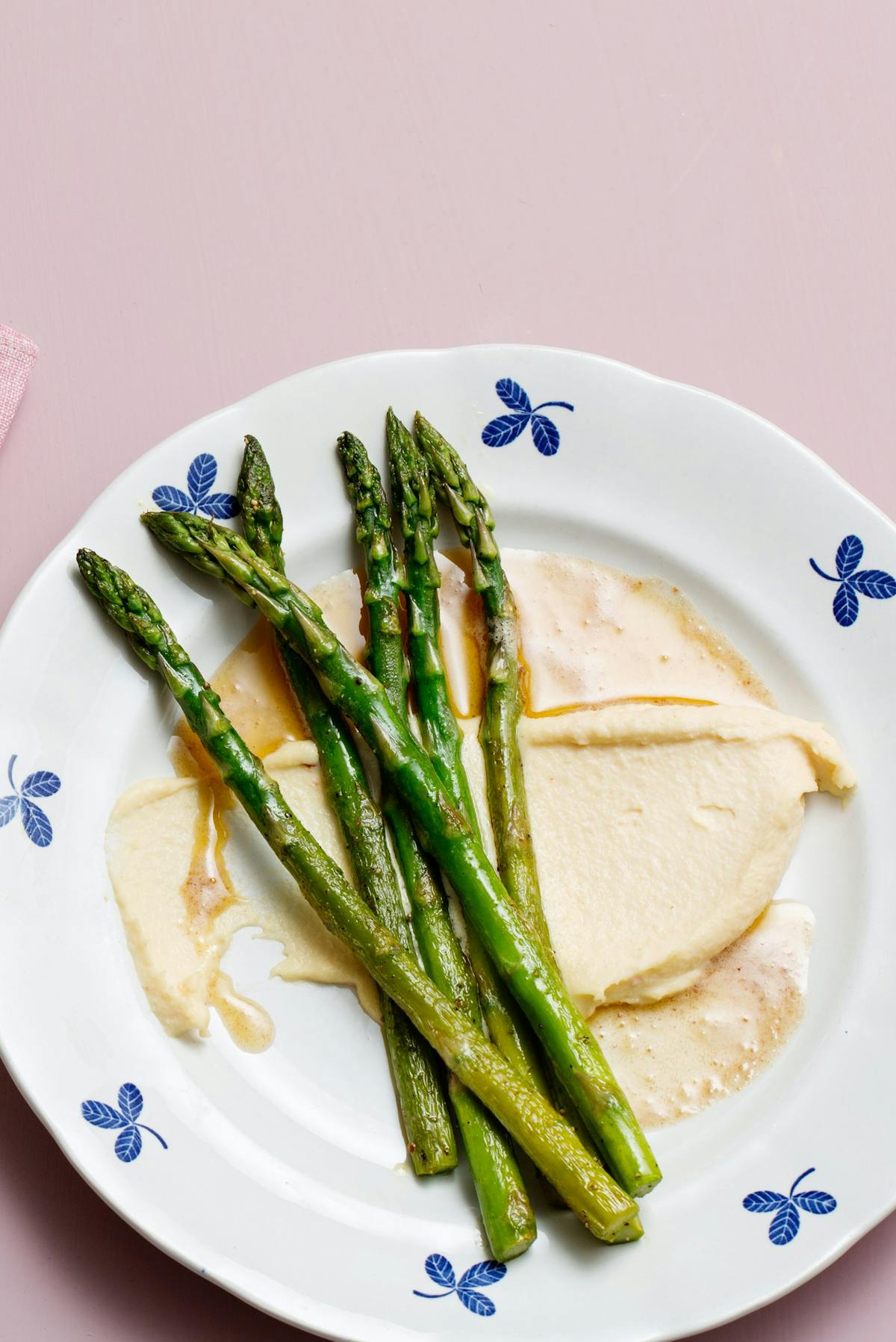 Keto browned butter asparagus with creamy eggs