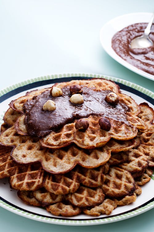 Low carb banana waffles