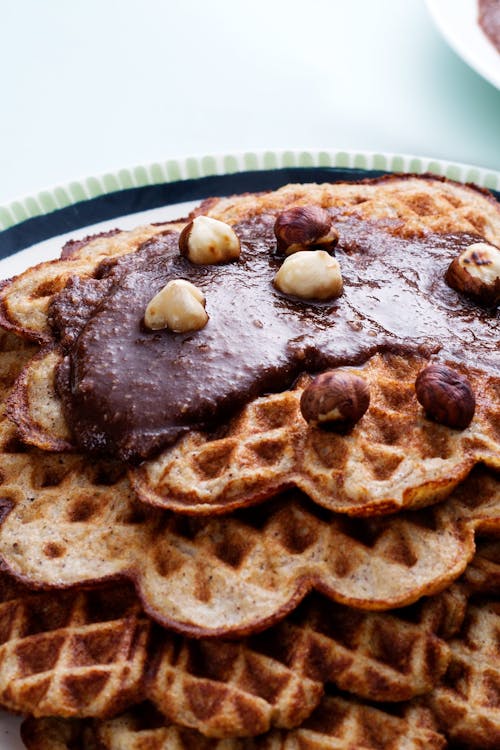 Low carb banana waffles