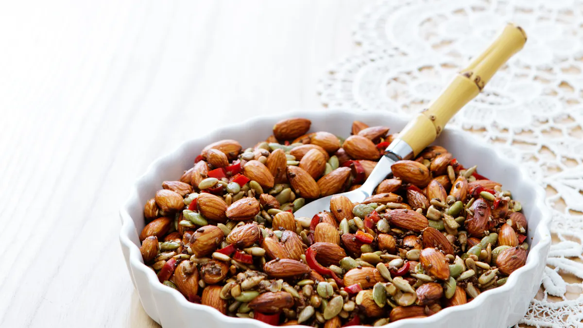Spicy almond and seed mix