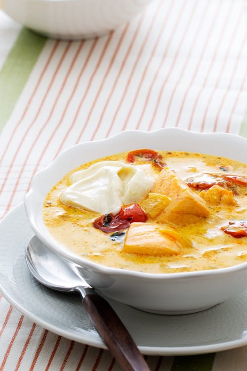 Saffron fish soup with aioli