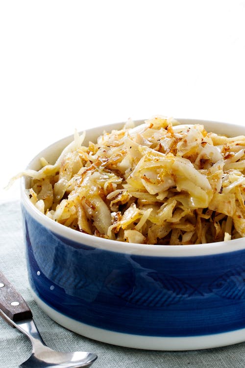 Butter-fried green cabbage