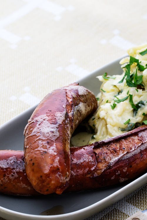 Chorizo with creamed green cabbage