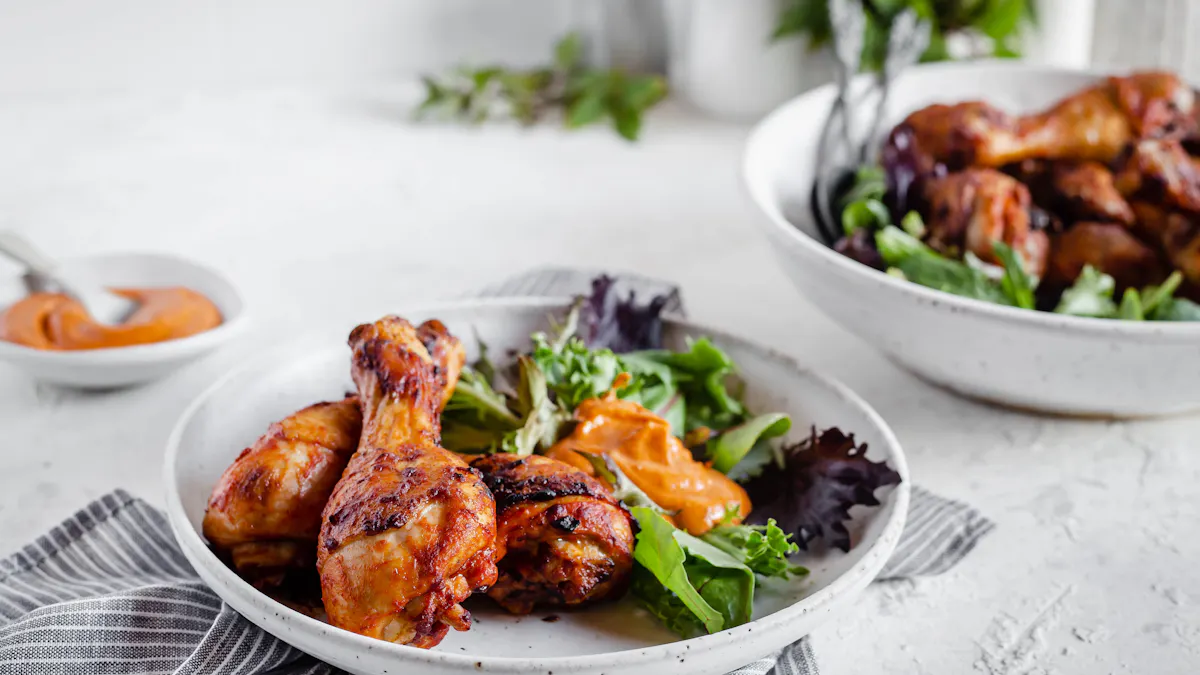 Keto Buffalo drumsticks with chili aioli