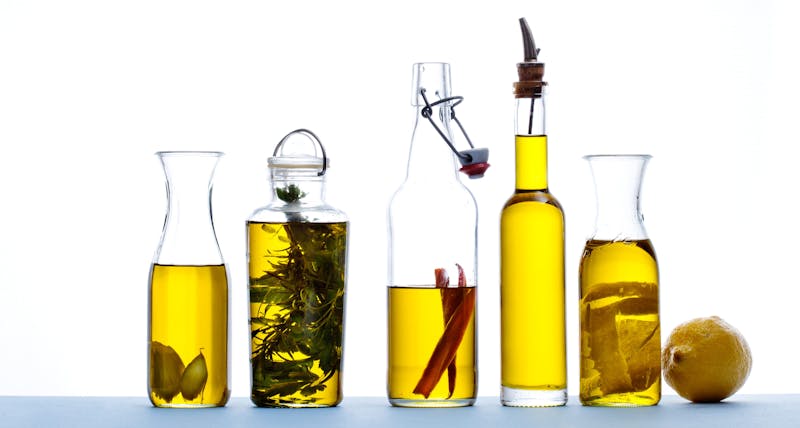 Flavored Olive Oil with Fresh Lemon and Herbs