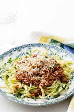 Low carb Zoodles Bolognese