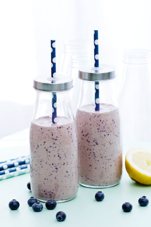 Low carb blueberry smoothie