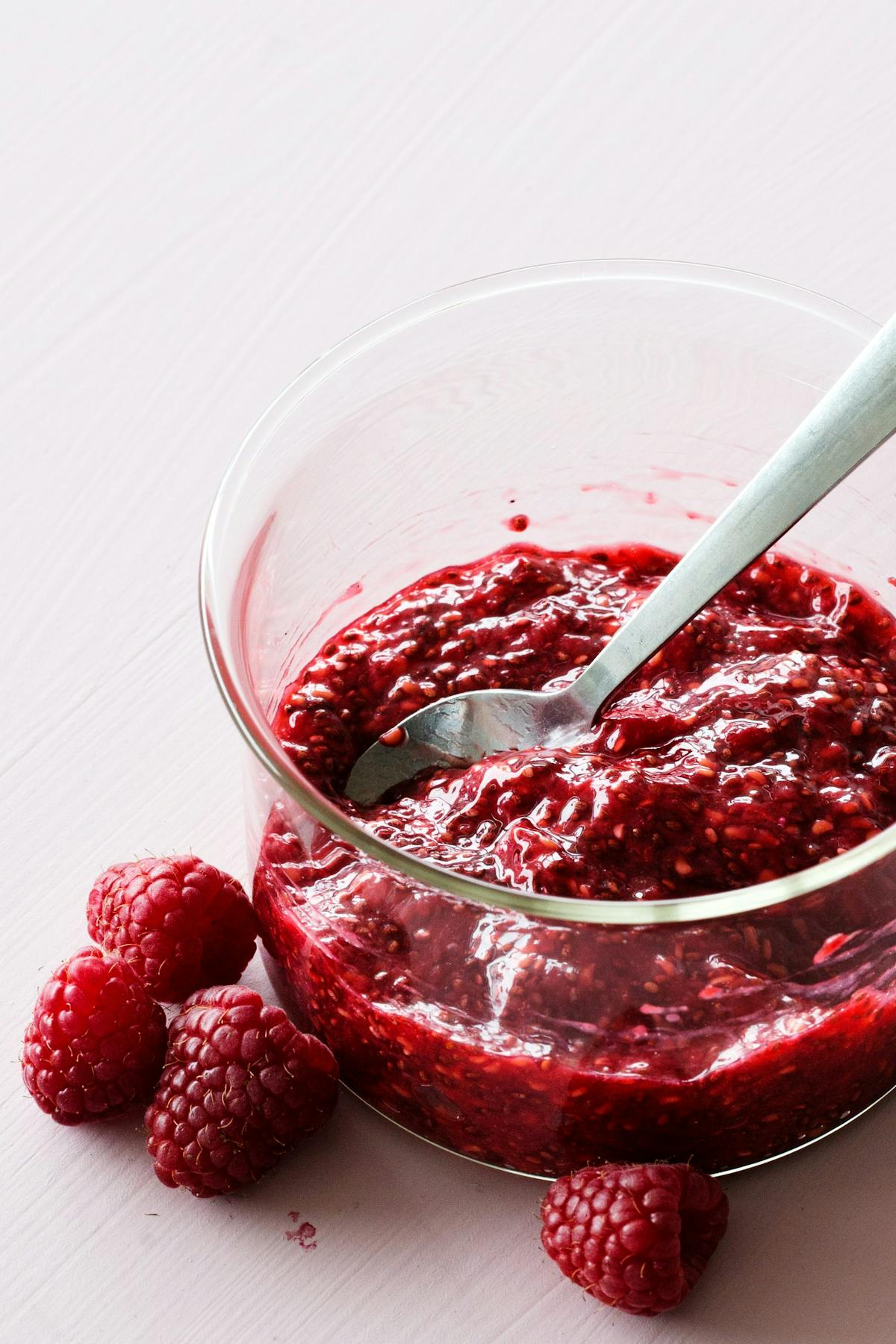 Instant low carb raspberry jam