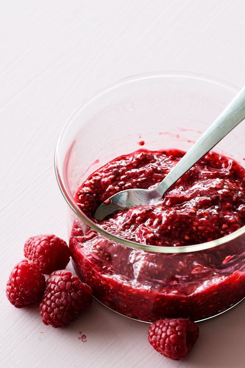 Instant low carb raspberry jam