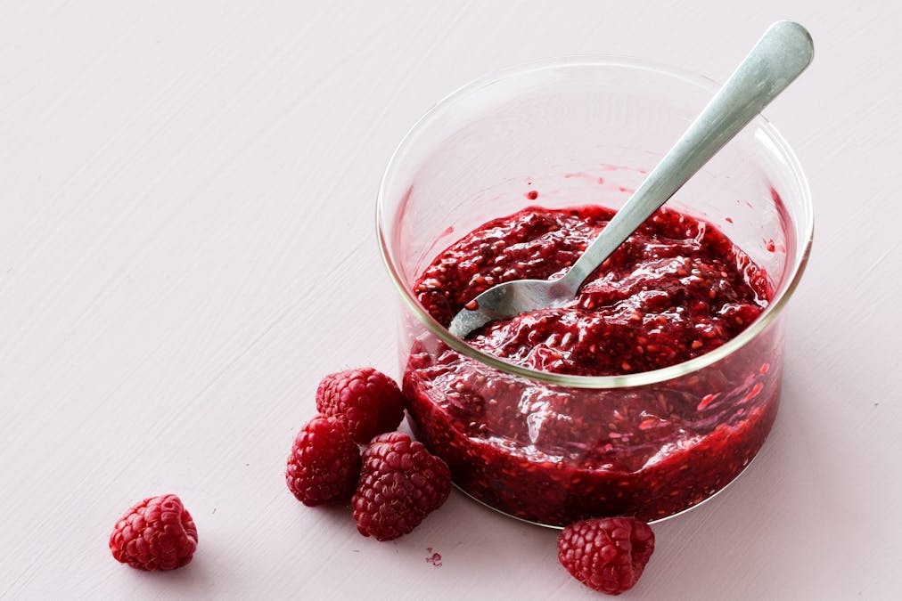 Instant low carb raspberry jam