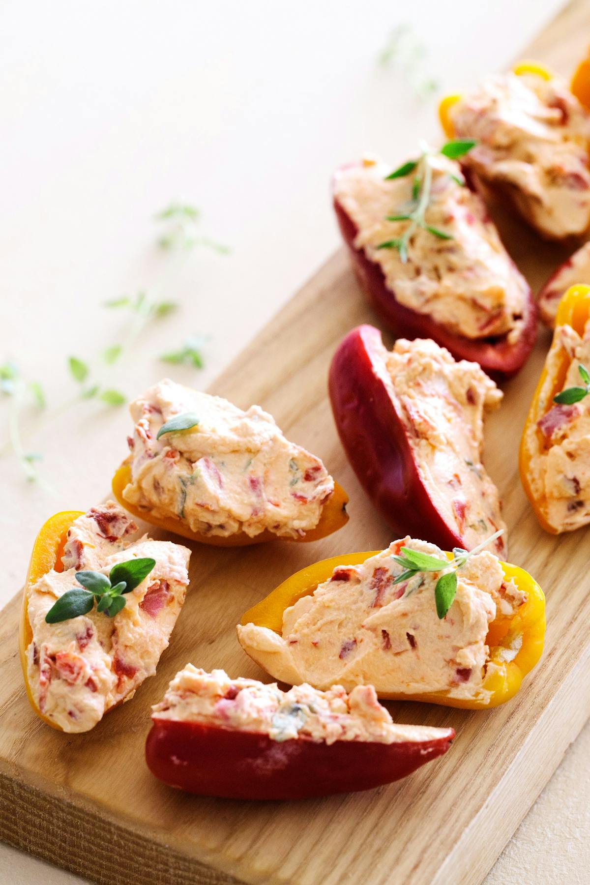 Stuffed mini bell peppers