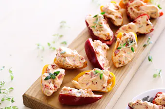 Stuffed mini bell peppers