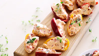 Stuffed mini bell peppers