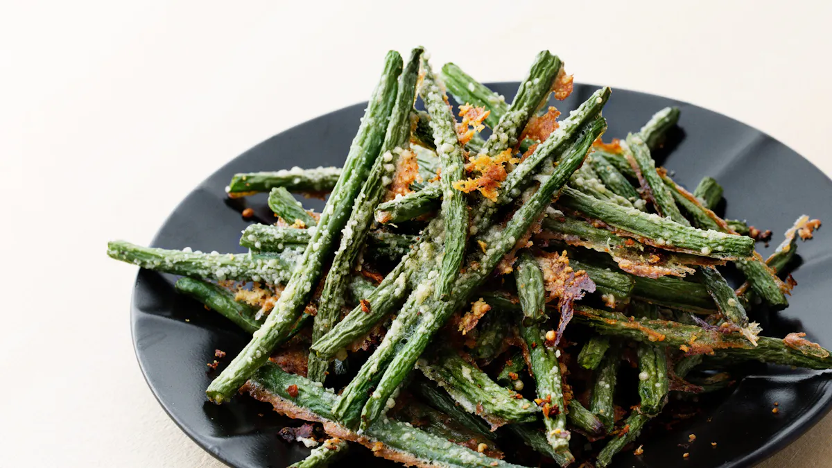 Parmesan-roasted green beans
