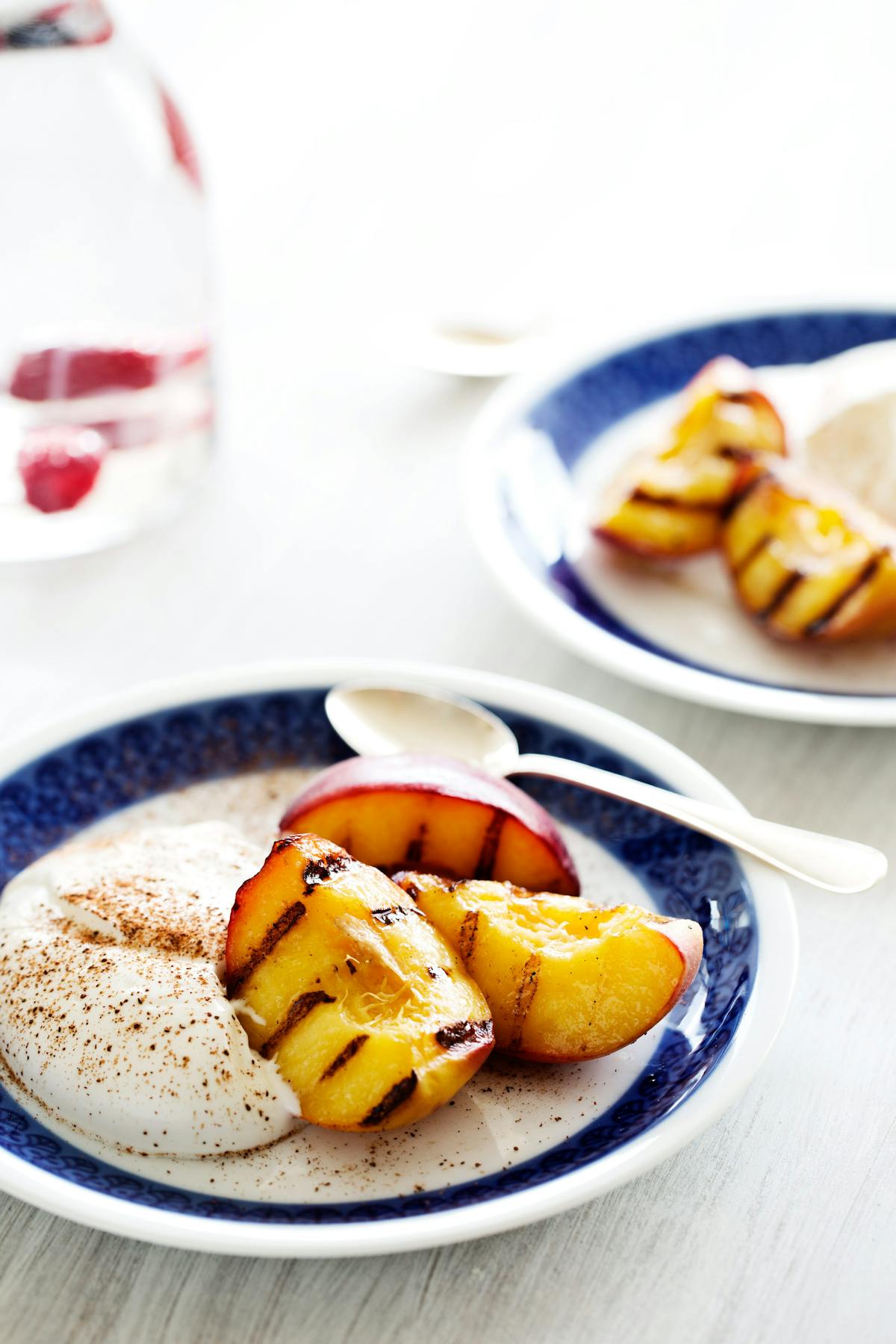 Grilled peaches