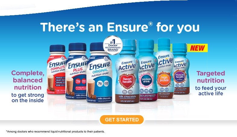 Ensure – the "healthy" drink that contains mostly sugar and refined carbs