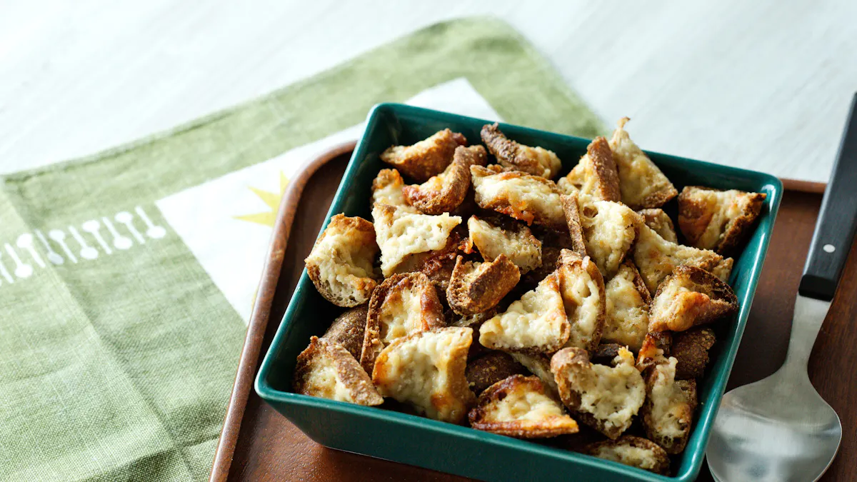 Keto parmesan croutons