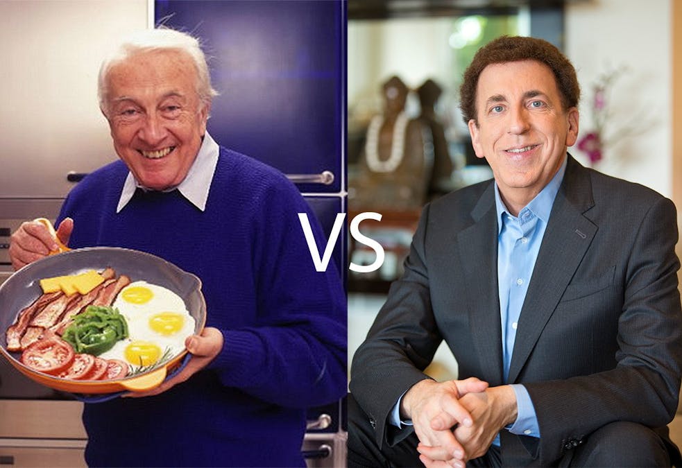 The rivalry between Atkins and Ornish: Low carb vs. high carb