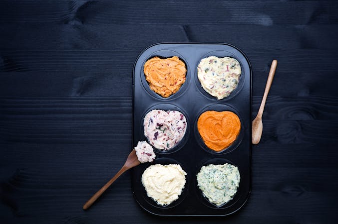 Flavored butter six different ways