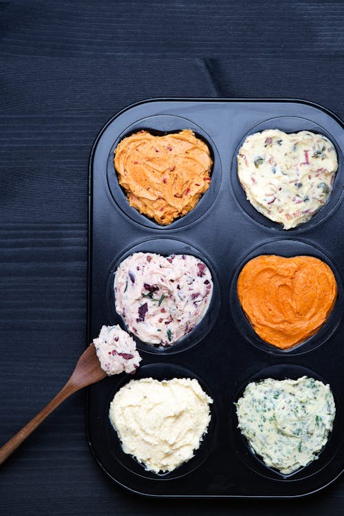 Flavored butter in six different ways